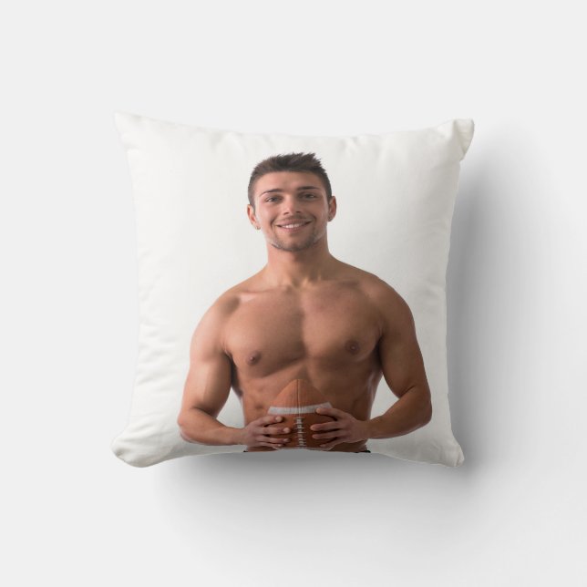 Almofada Cara sexy-sem-camisa de futebol Study Hunk (Frente)