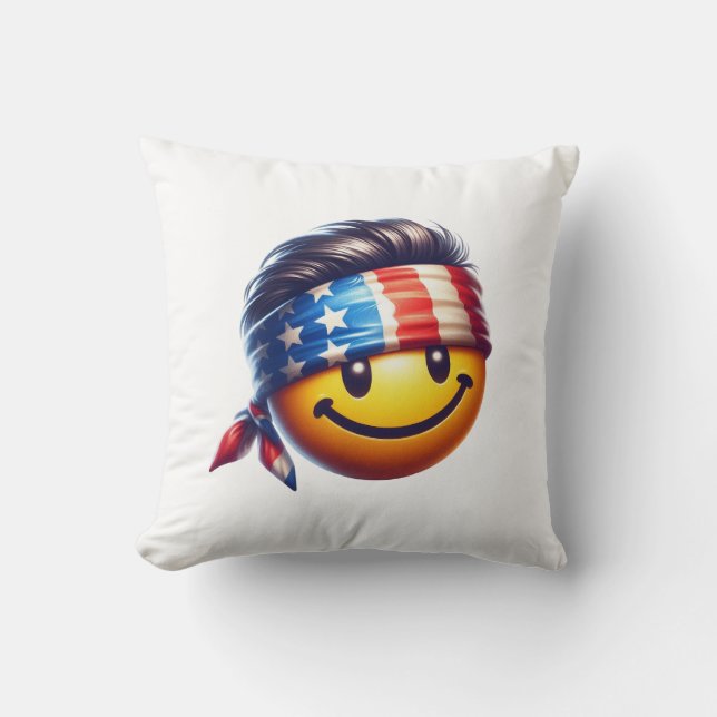 Almofada Cara Sorridente Hippie (Frente)