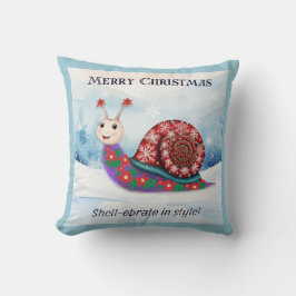Almofada Caracol Puni Natal Divertido Personalizado