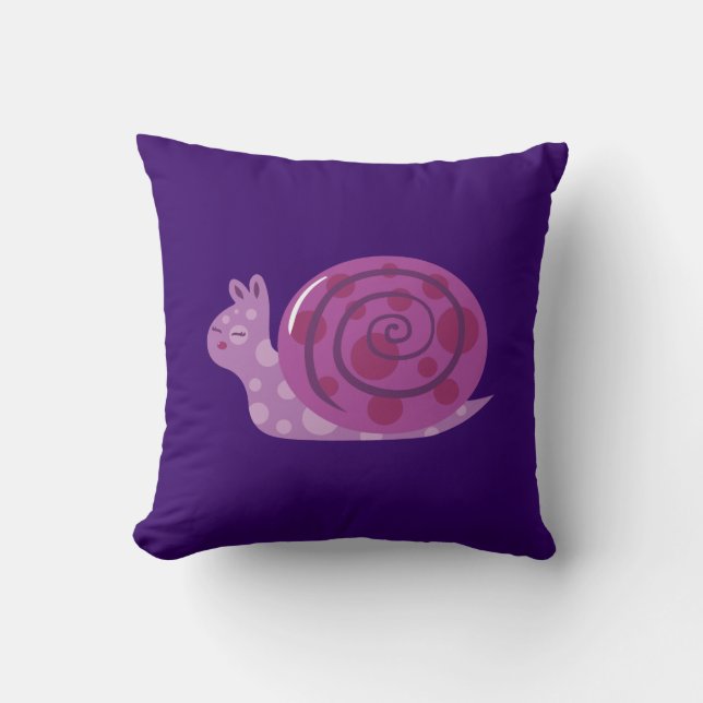 Almofada Caracol Roxo (Frente)