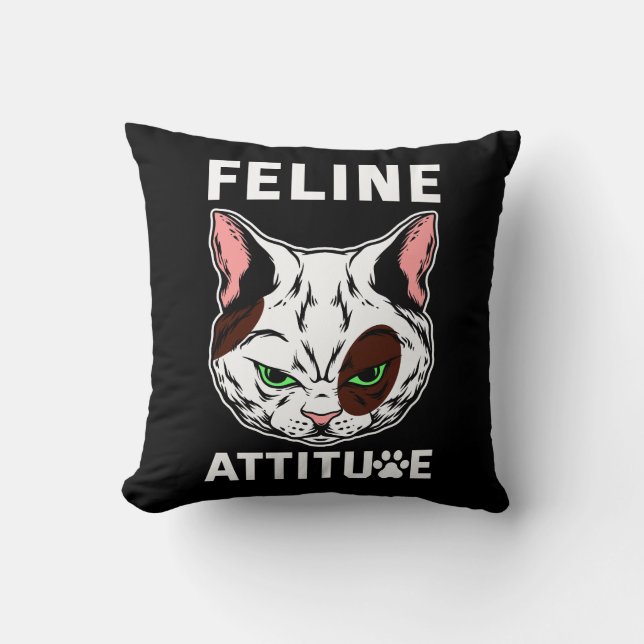 Almofada Caractere de Pet de Mood Cat Felino (Frente)
