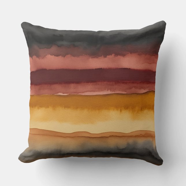 Almofada carboneto vermelho e amarelo (Frente)