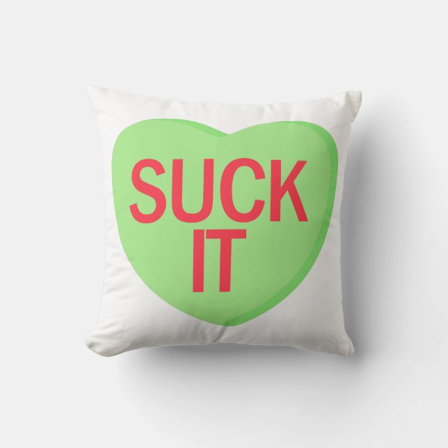 Almofada Cardíaco doce - TI SUCK (Frente)