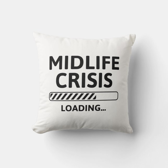 Almofada Carga de Crise da Midlife (Frente)