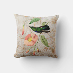 Almofada Carib Hummingbird Travesseiro decorativo Grunge