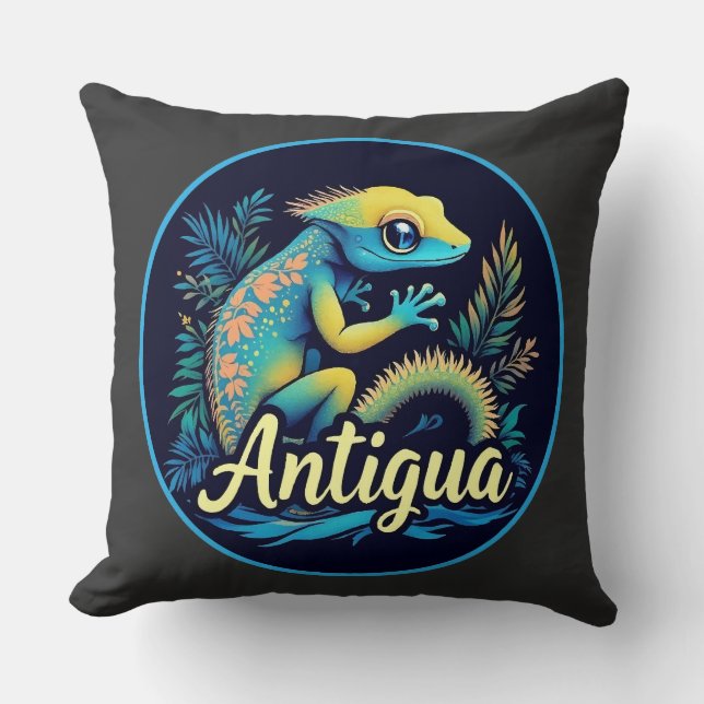 Almofada Caribe de Antígua Gecko (Frente)