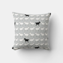 Almofada Carneiros brancos animais & o travesseiro