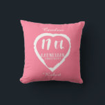 Almofada Carnélio tradicional do 17.º aniversário de casame<br><div class="desc">Se você quiser alguma ajuda para personalizar este design,  entre em contato comigo,  há um botão para perguntar a este designer,  logo abaixo deste texto. Design de pincel amoroso para pessoas celebrando 17 anos de casamento. Gemstone Carnelian é o presente tradicional para esta ocasião.</div>