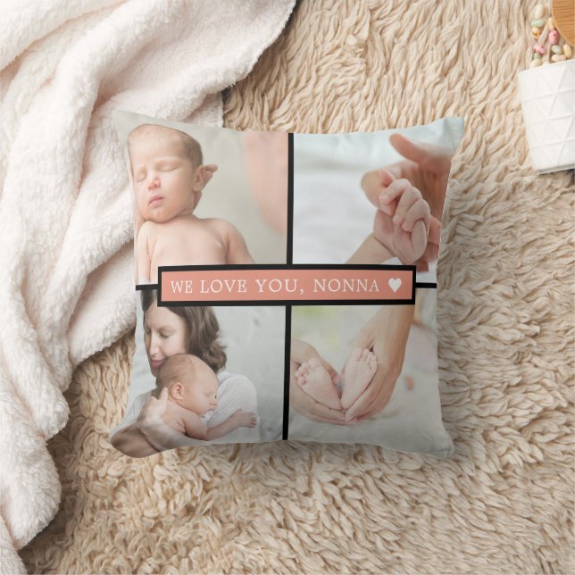 Almofada Carol Personalizado de Colagem de Fotos do Keepsas (Cobertor)