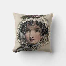 Almofada Caroline, inspirada em Jane Austen, romântica negr