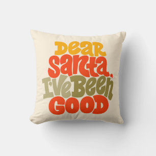 Almofada Caros Papais noeis, eu fui um bom Design