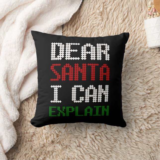 Almofada Caros Papais noeis, posso explicar uma carta engra (Cobertor)