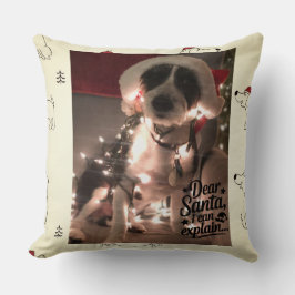 Almofada Caros Papais noeis que posso explicar (cão)