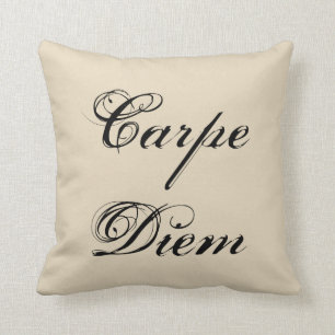 Almofada Carpe Diem apreende o travesseiro decorativo do
