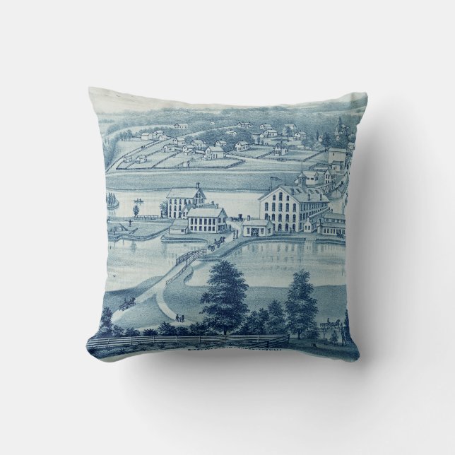 Almofada Carpentersville Illinois 1871 Illinois Iron n Bolt (Frente)