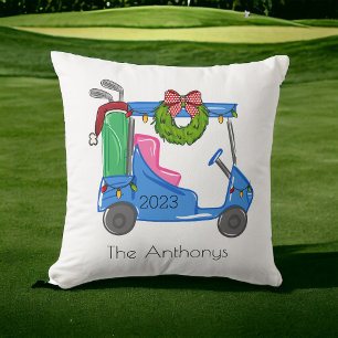 Almofada Carrinho de Golfe Azul Carrinho Personalizado de G
