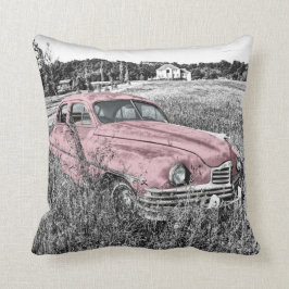 Almofada Carro clássico cor-de-rosa