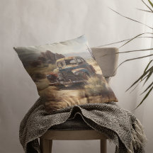 Carro desertado no deserto