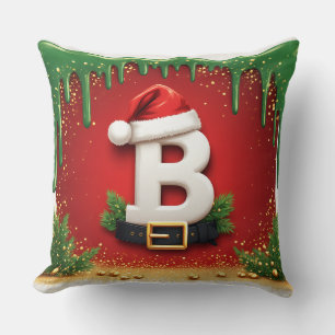 Almofada Carta festiva B com charme de Natal 🎅