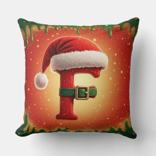Almofada Carta Festiva F Com Coroa De Pinheiro Natal 