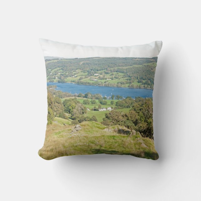 Almofada Cartão-postal Coniston Água (Frente)