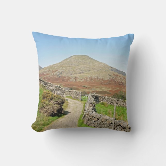 Almofada Cartão-postal do Velho Homem de Coniston (Frente)