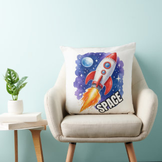 Almofada Cartaz de Aventura Espacial | Aventura Espera