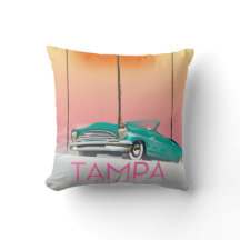 Cartaz de viagem estilo vintage Tampa Flórida