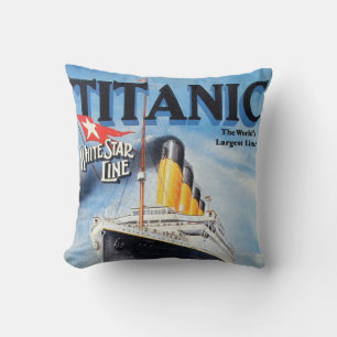 Almofada Cartaz do Titanic White Star Line