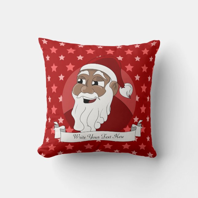 Almofada Cartoon Black Santa Claus (Frente)