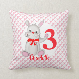 Almofada Cartoon Bunny Rabbit Pink