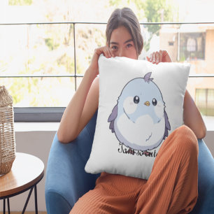 Almofada Cartoon de Aves Cute Kawaii Chubby - Pastel Adoráv