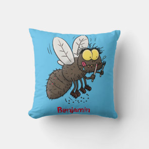 Almofada Cartoon de insetos com mosca-da-espada