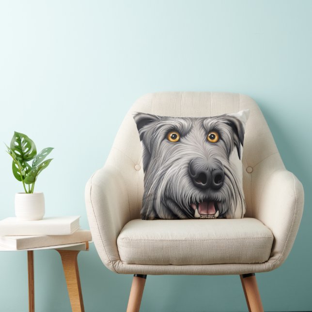 Almofada Cartoon do Irish Wolfhound (Cadeira)