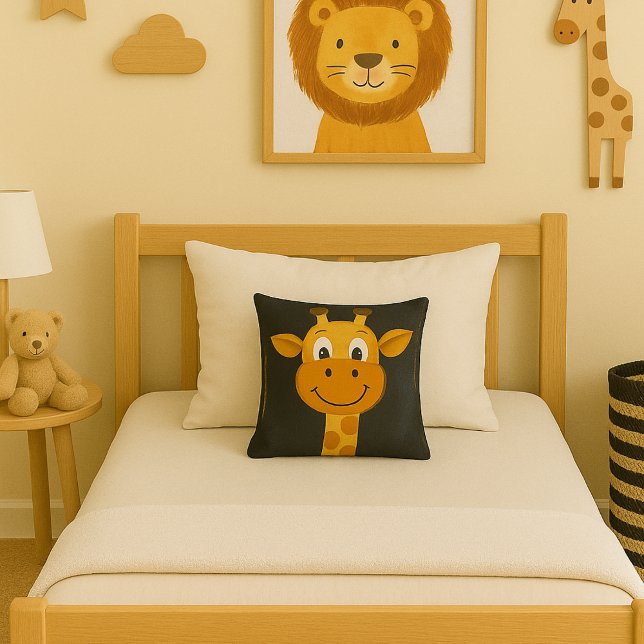 Almofada Cartoon Girafa Diversão Safari Boys Decor (Criador carregado)