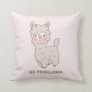 Almofada Cartoon Llama sem problemas