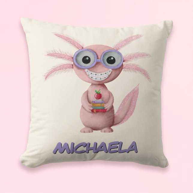 Almofada Cartoon Personalizado Bonito Axolotl (Criador carregado)