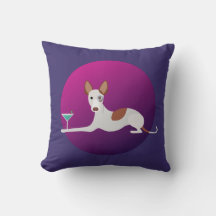 Cartoon Podenco Cachorro Pink Art Deco