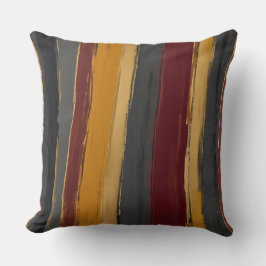 Almofada Carvão de ouro amarelo vermelho e cinzas