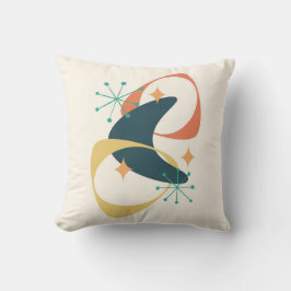 Almofada Carvões com 20 anos de espaço atômico do Meio sécu