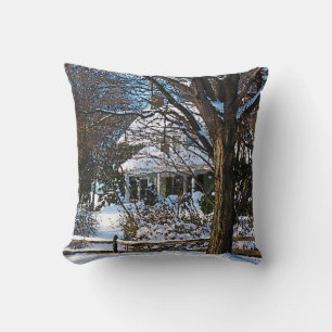 Almofada Casa Após a Tempestade de Neve