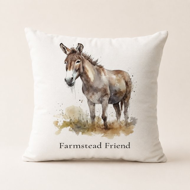 Almofada Casa de Campo Personalizada com Burro de Acento (Criador carregado)