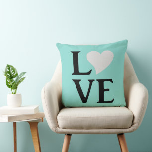 Almofada Casa de Casamento Azul de Amor Noiva & Co