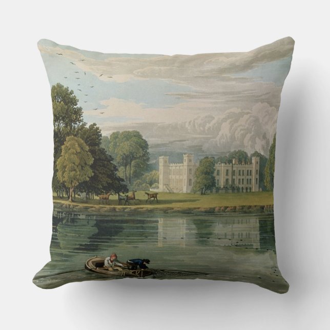 Almofada Casa de Sion, gravada por Robert Havell (Frente)