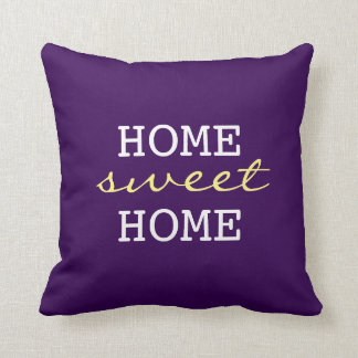 Almofada Casa doce Home roxa escura - decoração Home do