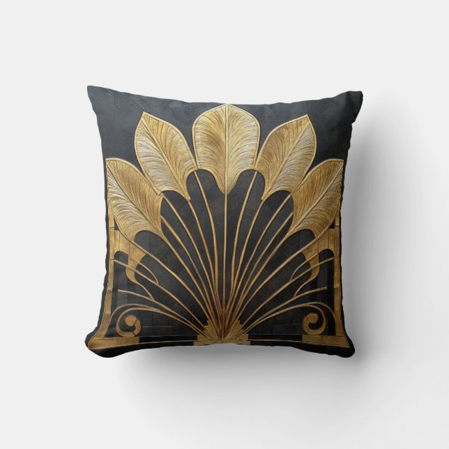 Almofada Casa e Escritório Opulentos Art Déco (Frente)
