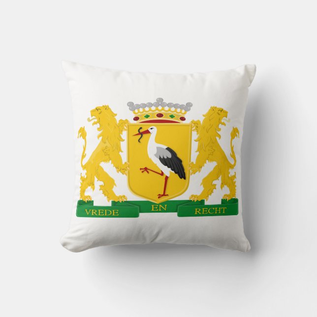 Almofada Casaco de armas de Haia, Países Baixos. (Frente)