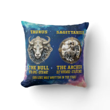 Casais - Cushion Personalizado de Sinal Zodiac Sta