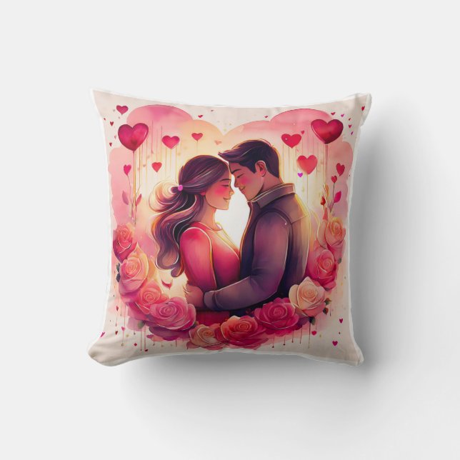 Almofada Casal de Amor Romântico (Frente)