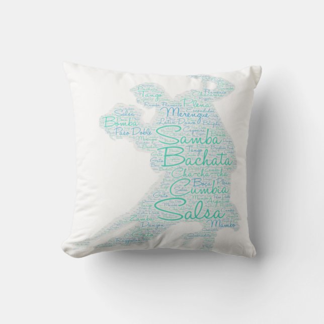 Almofada Casal de Arte Bachata Salsa (Frente)